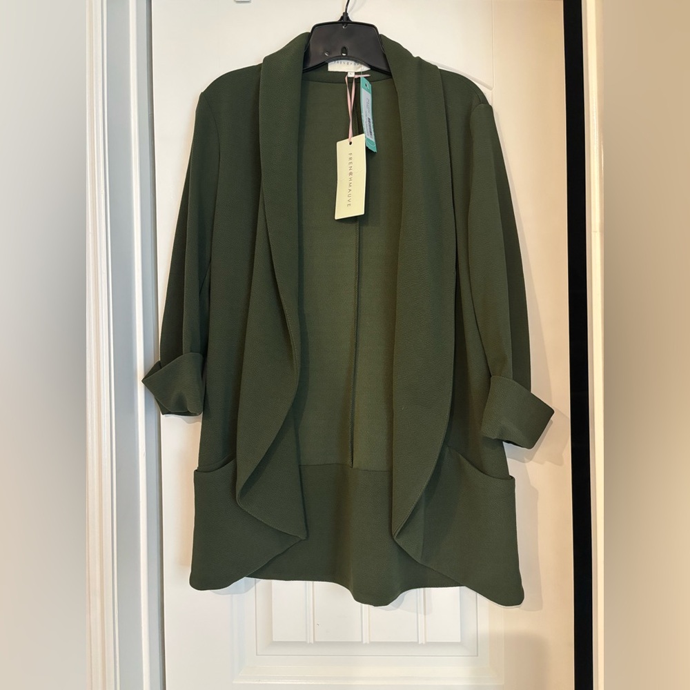 NWT French Mauve Olive Green Blazer